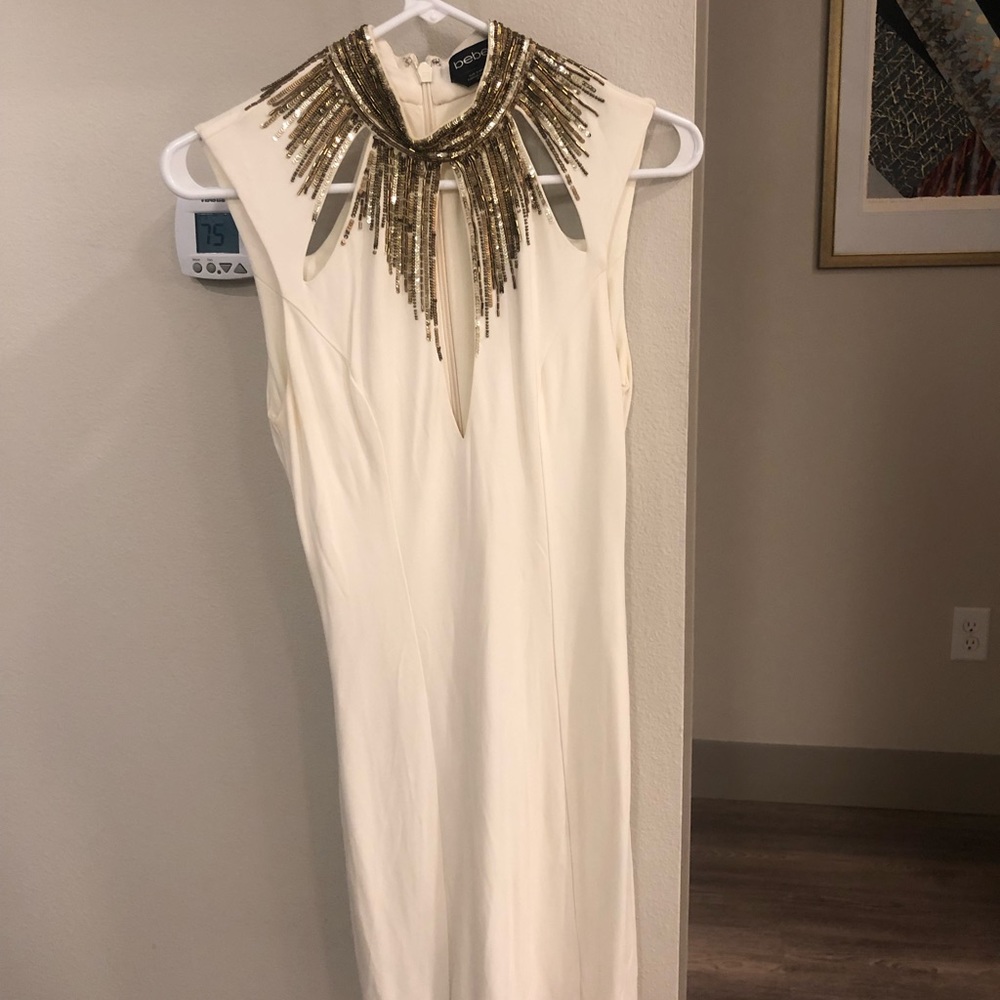 bebe sequin bodycon dress